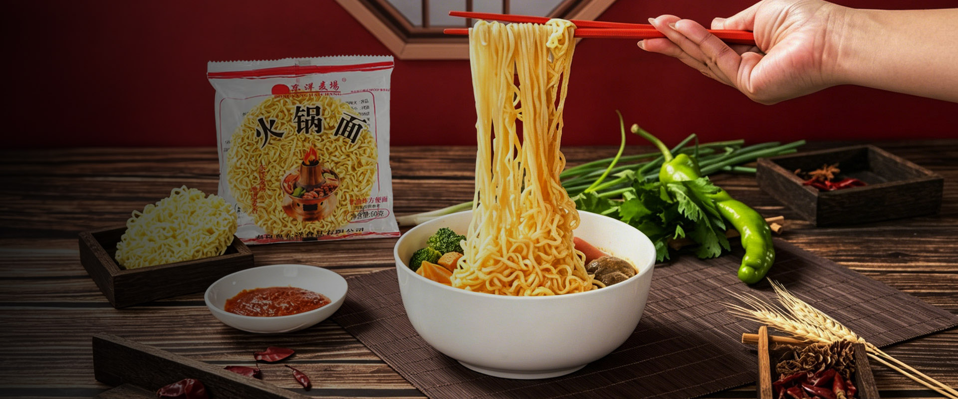 Kina Instant Hot Pot Nudlar Factory